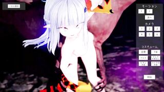 White Hair Elve Was Screw By Monster! - CG Game Animation, HD, 4K, No Text [Snow Brandia]