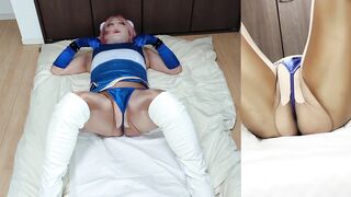 チクニーでメスイキしまくって前張りの下で潮吹き