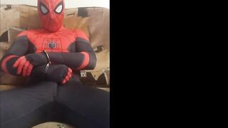 homo spiderman solo spandex costume