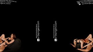 VR Bangers: 2 Flawless Honeys Lick Twats And Screw In Full Darkness 3some ASMR Porn Darksome Side - VR Porn