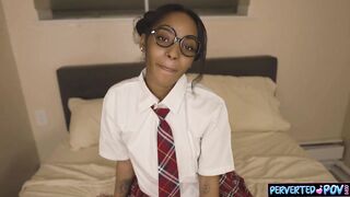 Lost teen schoolgirl brought home and drilled