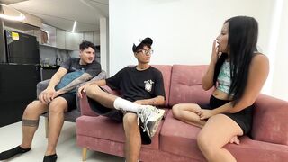 Wager between most excellent allies results in the most excellent sex of my life and cum on my rich breasts.