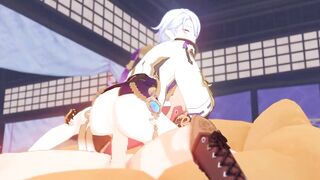 Ayato rides Thomas Massive Dong - Genshin Impact Anime R34