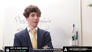HETEROFLEXIBLE - Derek Kage Bangs Coworker Cristiano After Caught Jerking Off - FRENCH SUBTITLES