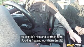 Inside Cutie: Waitress Gets a Cops Helmet in Her Ebony Arse