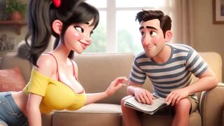 Hawt Vehement Chores in the Colorful Barrio Cleaning Becomes Pure Steamy Want and Fun (AI generated)