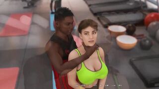 In Security: Married Woman Is Stretching Herself with the Trainer in the Gym Doing - Movie 12