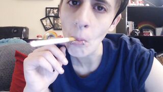 Dyke blows smoke in your face