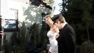 Sexy porn stars in action during filming indoors