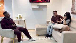 My nerdy superlatively good ally's lustful, curvy Lalin girl girlfriend gets drilled by my biggest ebony dick in a raw, bareback bang behind her boyfriend's back!