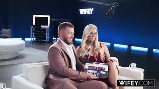 WIFEY BBC Loving Golden-haired Hotwife Ashley Gets Drilled Hard During the time that Hubby Films