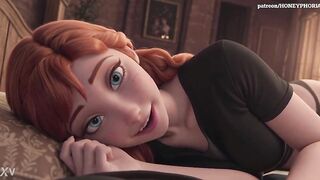 Anna is gonna introduce us to her favourite "toy" Frozen CG porn animation
