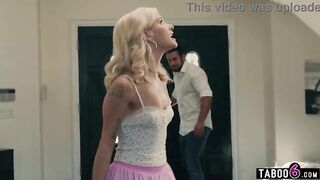 Deceiving stepdad screws his stepsons tiny teen GF after a lie