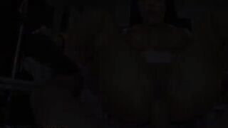 Screwing with a sexy booty Latin babe doctor anal pussy large schlong (Ai generated)