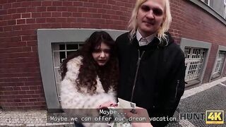 HUNT4K. Please, film how your Girlfriend Sucks a Stranger's Penis