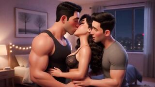 Wife's Wild Night of Excitement with 2 Dudes Ends in Her Shocking Confession of Addiction (AI generated)