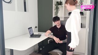 The Boss Banged the Redhead Secretary in his Office