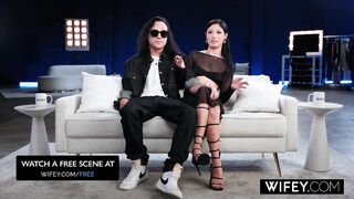 WIFEY Tiny Wife Kiki Mink Takes Each Inch Of A Thick Dong Whilst Her Partner Watches