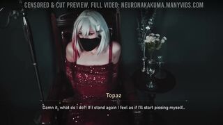 Topaz Abused as that babe Tries to Pee at a Party (Preview)