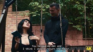 MATURE4K. Oriental aged just desires to take shower, but...