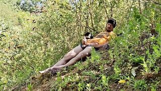 Getting slutty down the woods