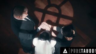 PURE TABOO Tradwife Reagan Foxx Ritualistically Prepares Sub Virgin Bride Alison Rey For Her Spouse