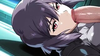 Motoko Kusanagi ghost in the shell team fuck