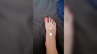Lotioning up Those Feet