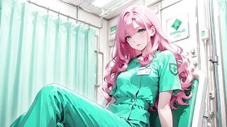 Pink Hair Nurse's Afternoon Whispers: From Inactive Gaze to Fingertips Trembling