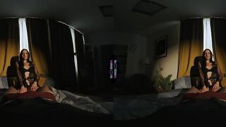 Natural Tiny Brunette hair Teen with a Large Ass Enjoys a Intimate Session with a Huge Wang in VR