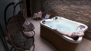 Truly Sexy but Risky Romantic Amateur Sex with a Stranger in a Public Wellness Dada Deville