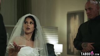 Newlywed latin chick bride confronted with very strange family ritual