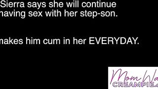 mother I'd like to fuck Sierra Spunk Supplicates Stepson to Flood Her Creampie Twat with Sexy Cum