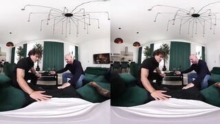 Any excuse to kiss, lick, suck and bang every other in a 3some - bottom POV VR