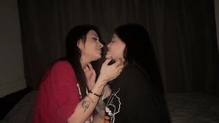 "OH, NO" MY STEPSISTER SCREWED ME HARD IN THE SCISSORS. LESBO SEX