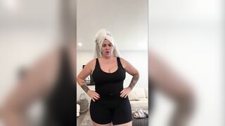 Cuban Femdom Femdom-goddess Workout: Perspired Breasts Spill Out Sports Brassiere, Running in Heels, two Outfit Changes & Hawt Shower Tease