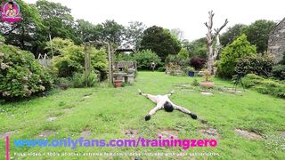 Training Zero Outdoors Slavery Femdom Drubbing my Serf