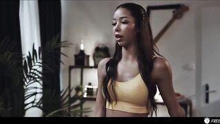Black Roommate Frozen by Mysterious Remote CG Manga - Lia Lin Hardcore Time Stop Dream
