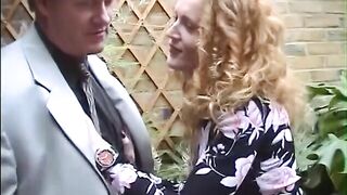 Breasty slut in nylons gets her snatch licked by a aged boy