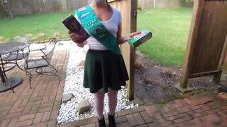 Role-playing Wife Becomes a Hotty Scout for Her Neighbour Spouse and Bangs Like a Teen