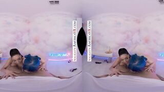 Charming chicks Gianna Grey and Jewelz Blu tag-team and share your dick
