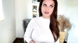 Tasty Stepmommy's Cum Splattered the Laptop in the Office and Tempt Stepson