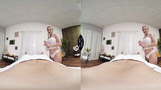 Golden-haired Masseuse Screwed by Stranger - Large Titties Lustful Hotty Footjob Massage