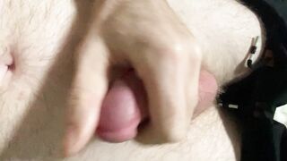 My buddy showed up twenty minutes early and I needed to cum so I pulled out my penis and stroked in front of my buddy