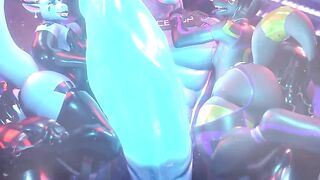 Pent Up Rave, Druth, Raiden, Cryozen Size Dif Growth Animation LOOP