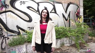 GERMAN SCOUT - German Cougar Ariel Rossi with Large Booty Pick Up for 1st Casting Screw