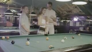 A Jock in the Butt and One in the Throat in the Pool Hall