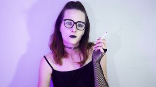 Rock Beauty Smokin' in Fishnets