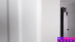 Flirty Stepsis Aria Valencia Masturbates with Sex toy Then Implores Stepbro to Bang Her Moist Snatch