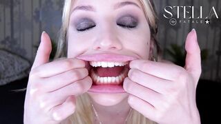 Flawless Natural Teeth Fetish Show All Teeth Including Wisdom Teeth